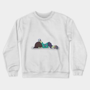 Toilet paper zombie Crewneck Sweatshirt